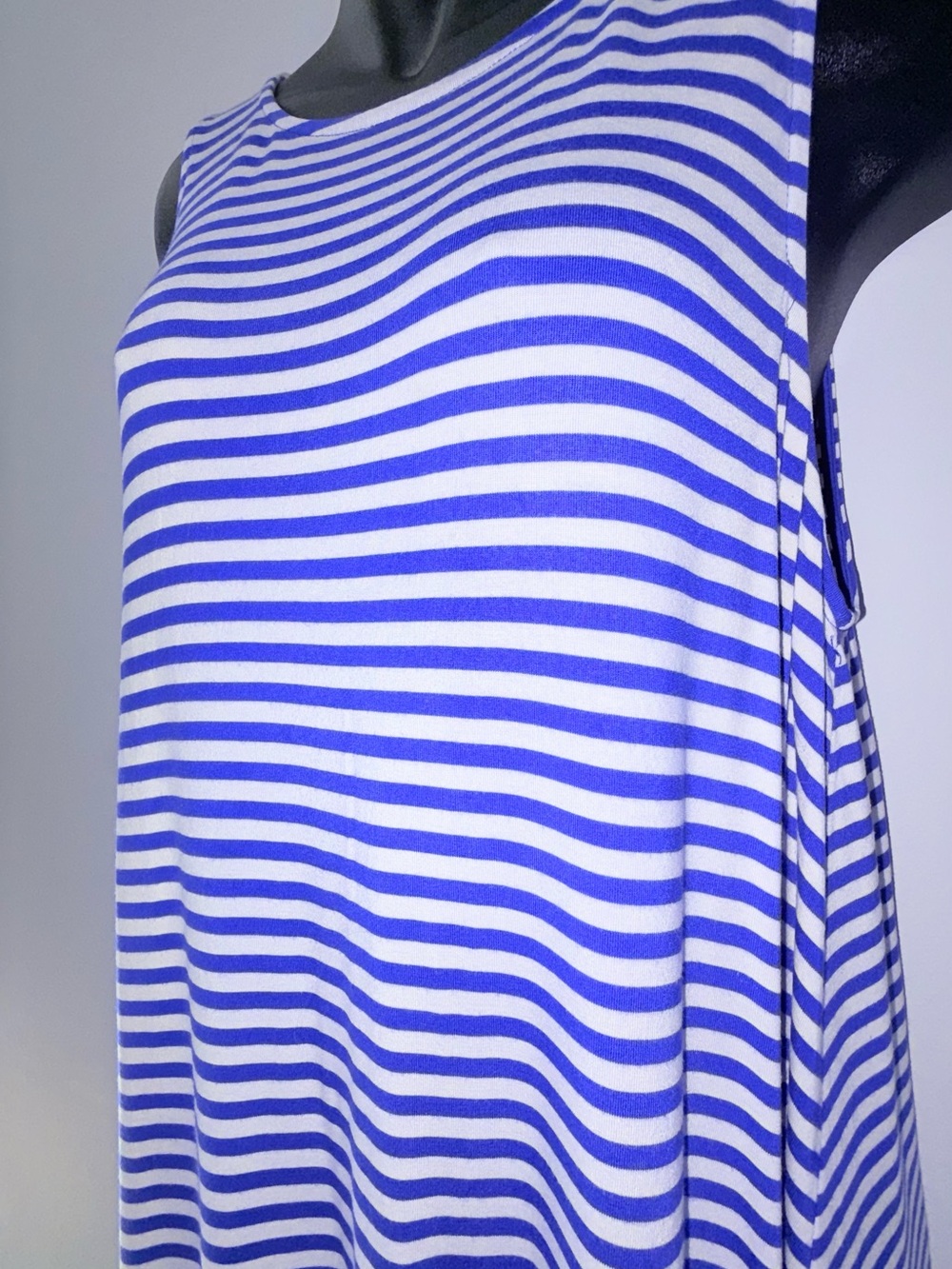 Old Navy Blue and White Striped Tank Dress - Picture 2 of 5